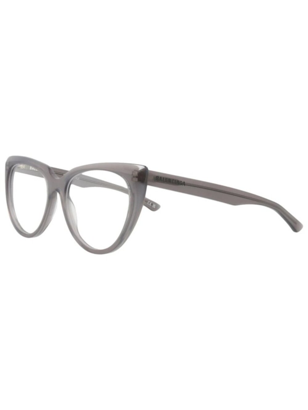 New Balenciaga Women's Eyeglasses Cat Eye Acetate Frame Grey Grey Transparent